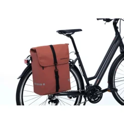Fietstassen-New Looxs  Odense Single fietstas 17,5 liter rust