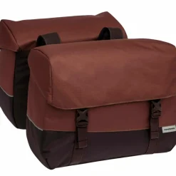 New Looxs  Oslo Joli Double fietstas 37 liter burgundy rust< Fietstassen