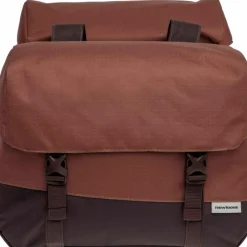 New Looxs  Oslo Joli Double fietstas 37 liter burgundy rust< Fietstassen