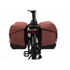 New Looxs  Oslo Joli Double fietstas 37 liter burgundy rust< Fietstassen