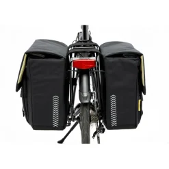 Fietstassen-New Looxs  Tulum Double fietstas 32 liter grey green