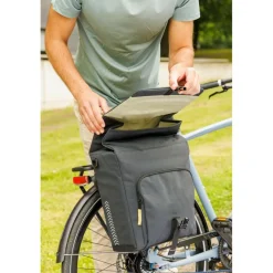 Fietstassen-New Looxs  Tulum Double fietstas 32 liter grey green