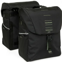 Fietstassen-New Looxs Vigo Double fietstas 40 liter black green