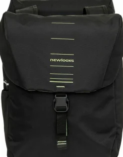 Fietstassen-New Looxs  Vigo Double fietstas 40 liter black green