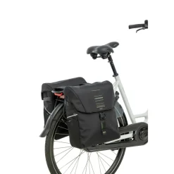 Fietstassen-New Looxs  Vigo Double fietstas 40 liter black green