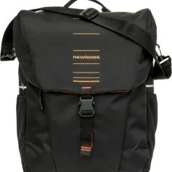 New Looxs Vigo Single fietstas 20 liter black orange< Fietstassen