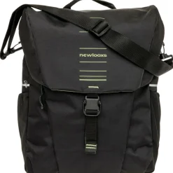 New Looxs Vigo Single fietstas 20 liter black green< Fietstassen