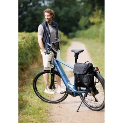 New Looxs Vigo Single fietstas 20 liter black green< Fietstassen
