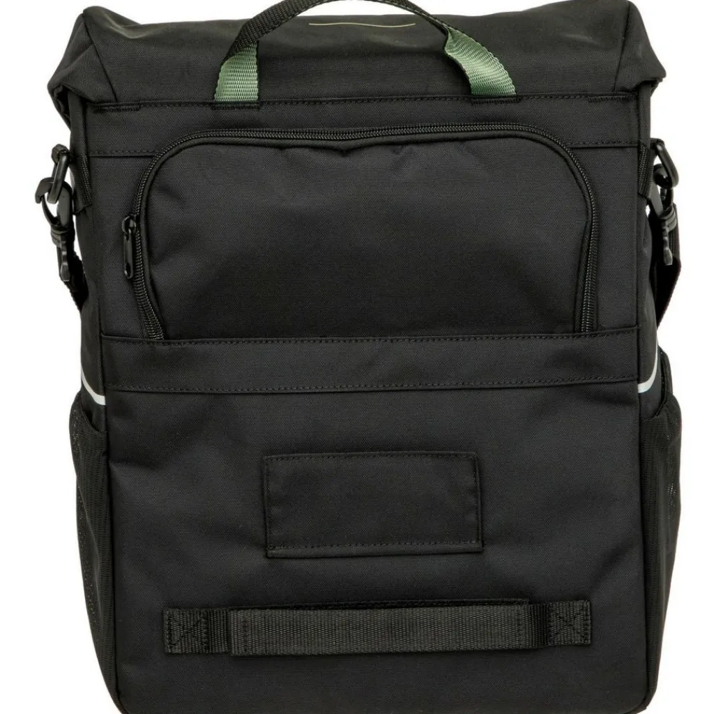 New Looxs Vigo Single fietstas 20 liter black green< Fietstassen