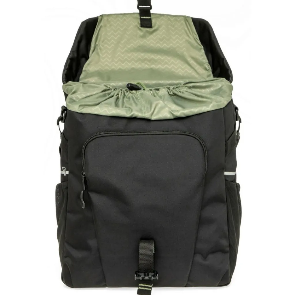 New Looxs Vigo Single fietstas 20 liter black green< Fietstassen