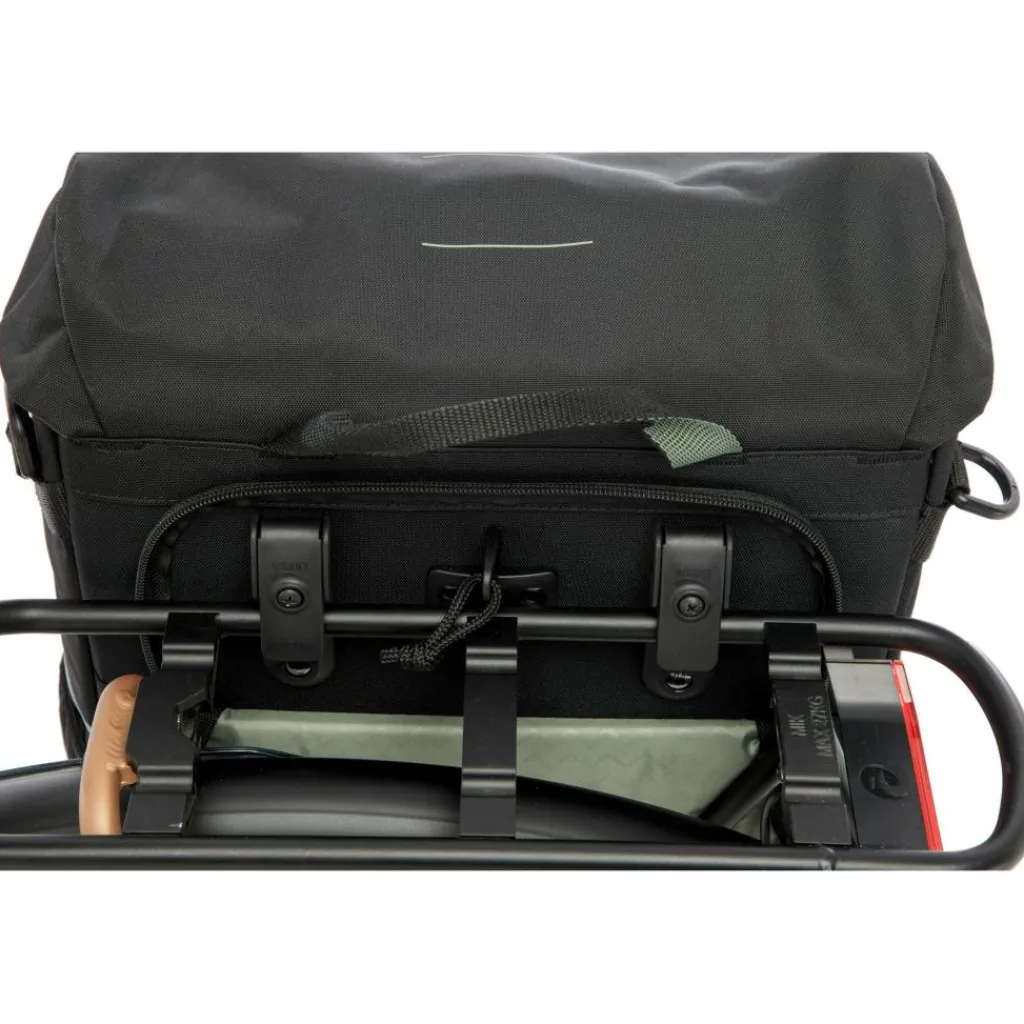 New Looxs Vigo Single fietstas 20 liter black green< Fietstassen