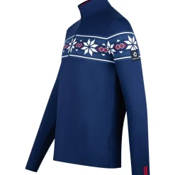 Newland Bormio skipully heren navy white< Skipullies|Wintersport