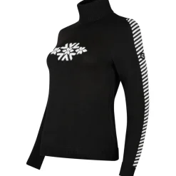 Skipullies|Wintersport-Newland Engadina skipully dames black white
