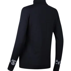 Newland Engelberg skipully dames black white< Skipullies|Wintersport