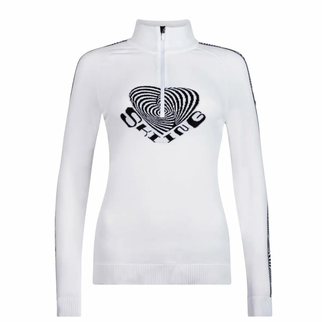 Newland Fiordaliso skipully dames white black< Skipullies|Wintersport
