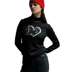 Skipullies|Wintersport-Newland Reine Blanche skipully dames black white