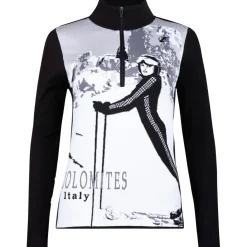 Newland Teide skipully dames black white< Skipullies|Wintersport