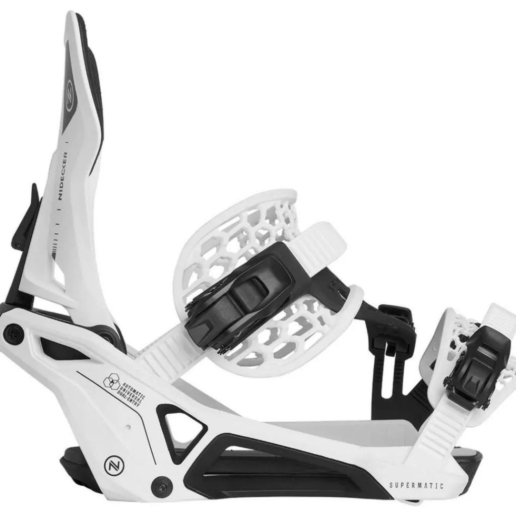 Nidecker Supermatic bindingen white< Snowboard Bindingen|Wintersport
