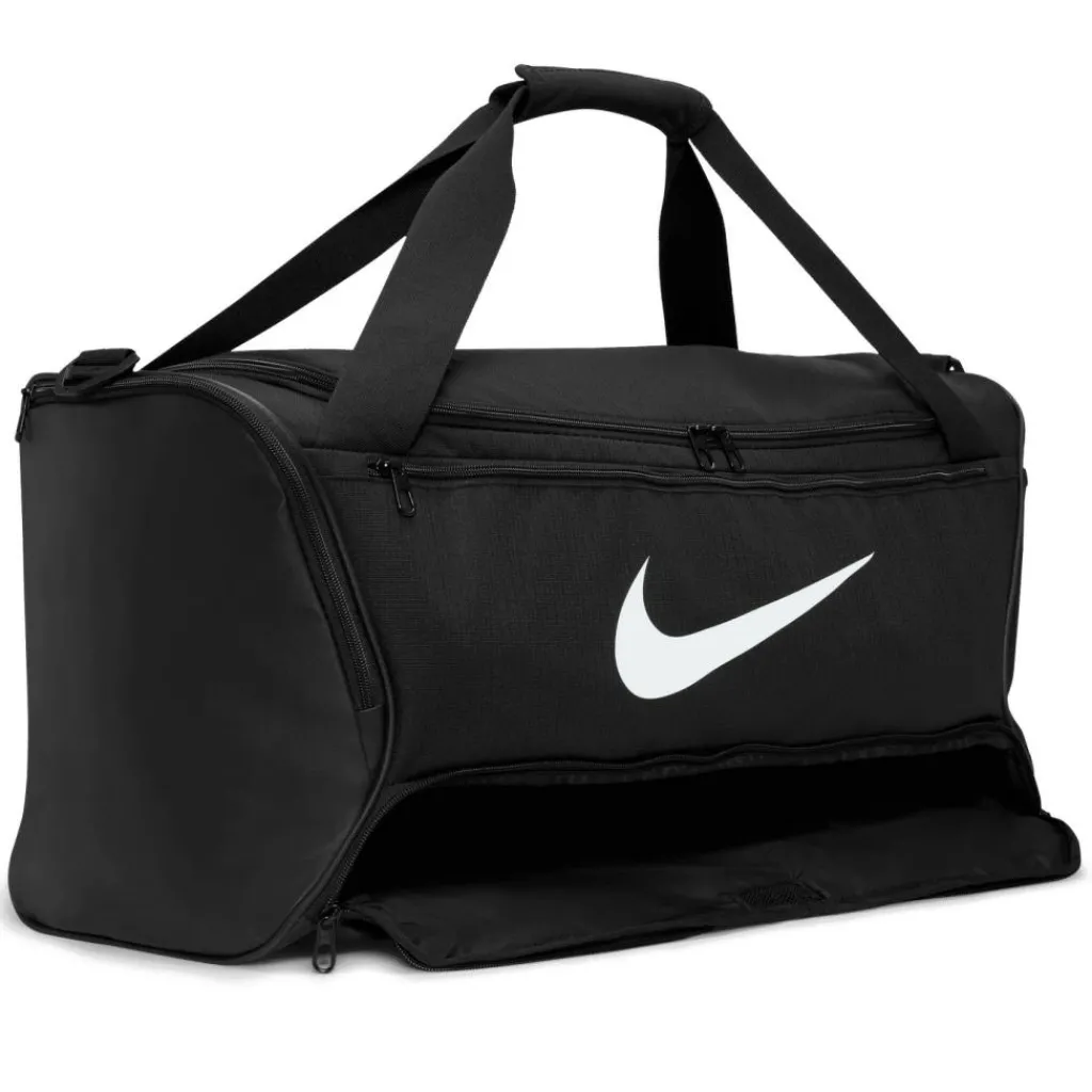 Nike Brasilia 9.5 Duffel sporttas black white< Sporttas|Voetbaltas