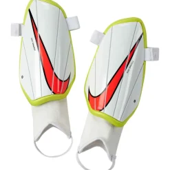 Nike Charge scheenbeschermers white volt bright crimson< Scheenbeschermers Voetbal
