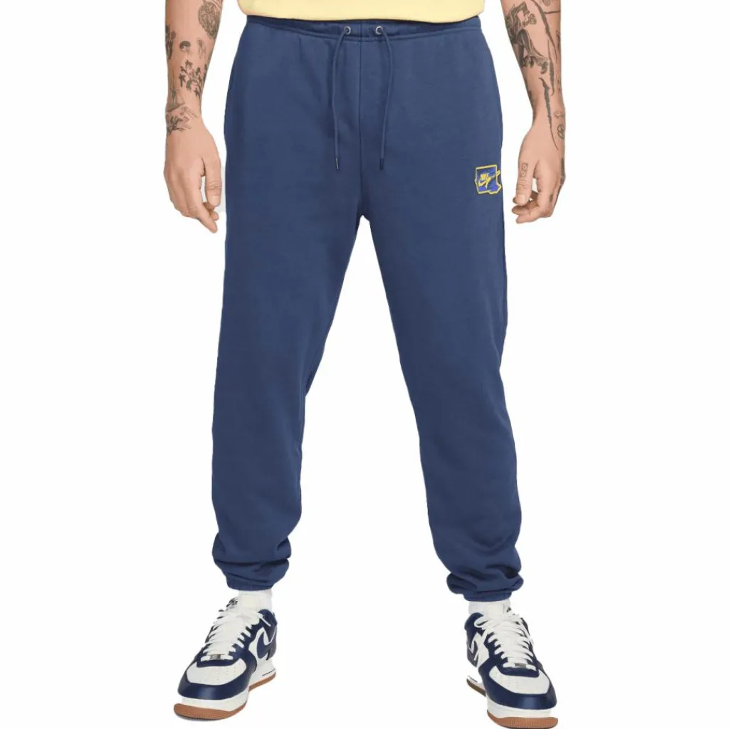 Broeken-Nike Club FT Bolt joggingbroek heren midnight navy lightening