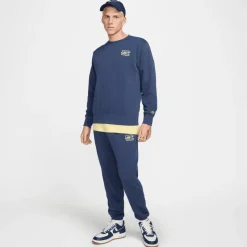 Broeken-Nike Club FT Bolt joggingbroek heren midnight navy lightening