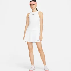 Tenniskleding-Nike Court Advantage tennis tanktop dames white