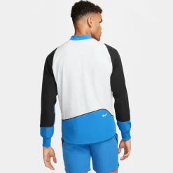 Tenniskleding-Nike Court Advantage trainingsjack heren light photo blue