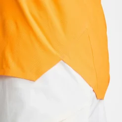 Tenniskleding-Nike Court Dri-FIT ADV Slam tennispolo heren yellow sundial black