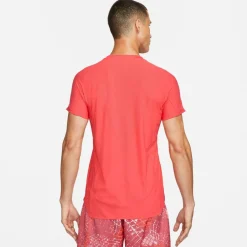 Tenniskleding-Nike Court Dri-FIT ADV Slam tennispolo heren orange ember glow white