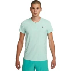 Nike Court Dri-FIT ADV Slam tennispolo heren green jade ice black< Tenniskleding