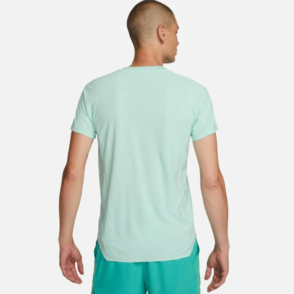Nike Court Dri-FIT ADV Slam tennispolo heren green jade ice black< Tenniskleding