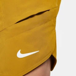 Nike Court Dri-FIT Advantage tennisshort heren bronzine lime blast white< Tenniskleding