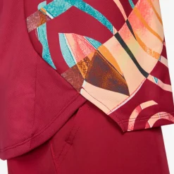 Tenniskleding-Nike Court Dri-FIT Slam tennisshirt heren red noble white