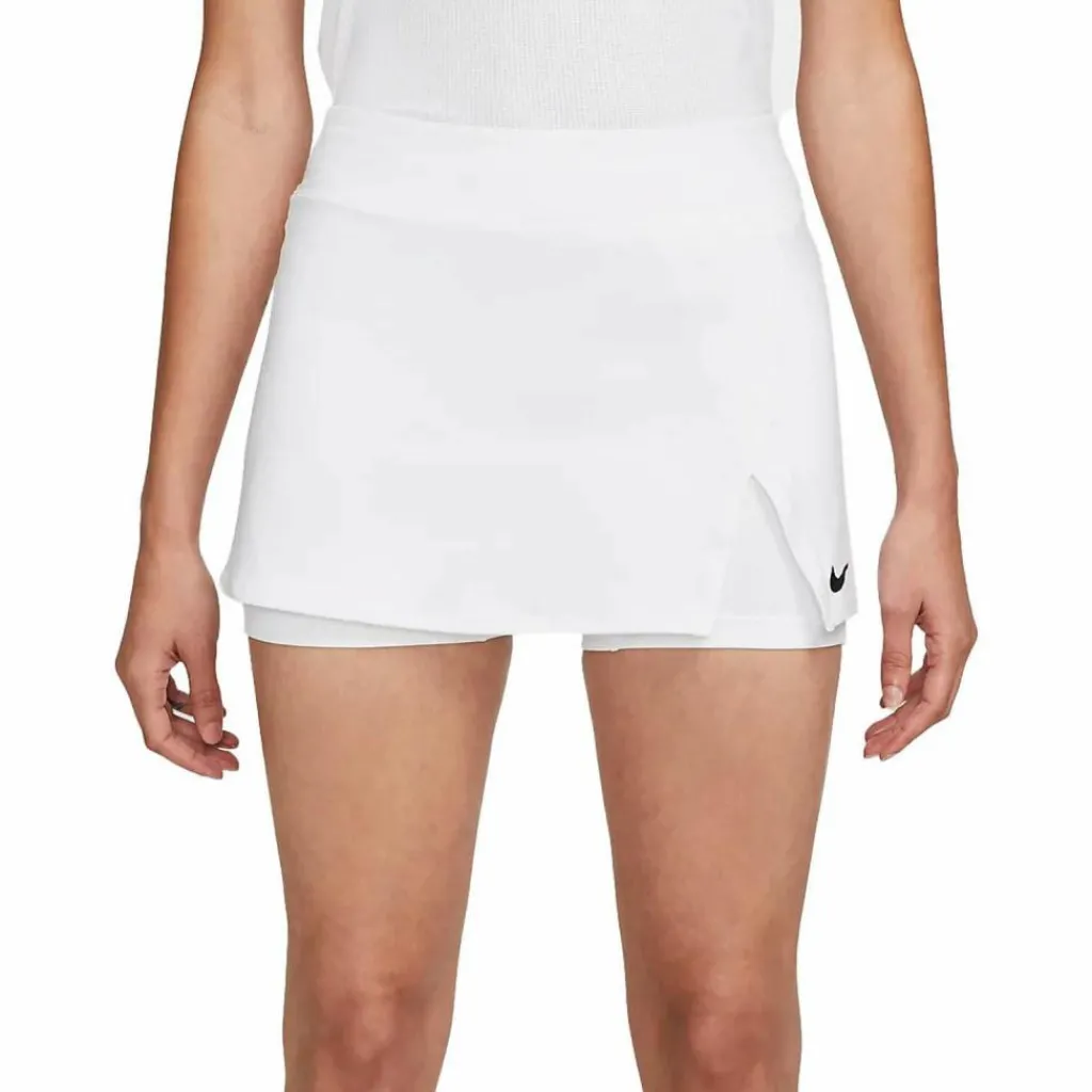 Tenniskleding-Nike Court Dri-FIT Victory tennisrokje dames white black