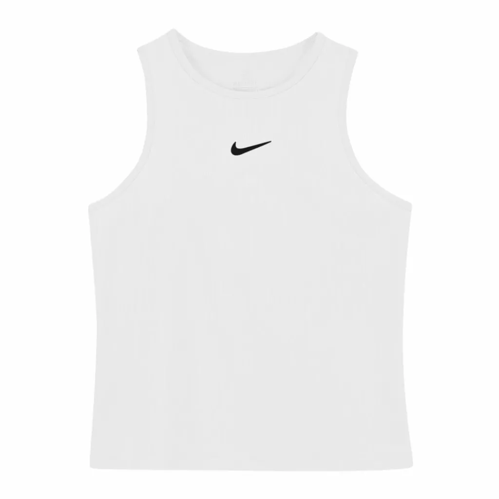 Tenniskleding-Nike Court Dri-FIT Victory tanktop junior white