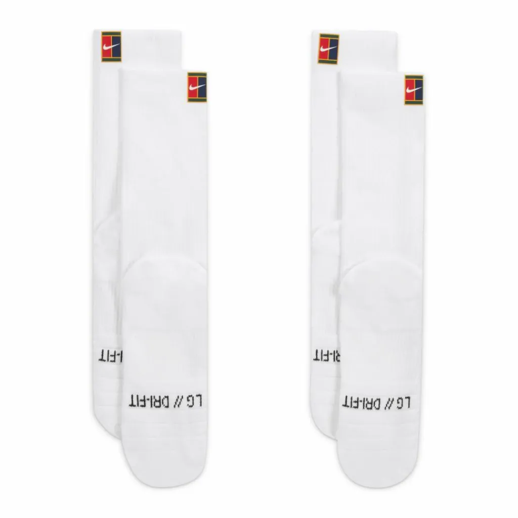 Nike Court Multiplier Cushioned tennissokken heren white< Tenniskleding