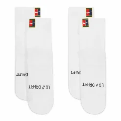 Nike Court Multiplier Max tennissokken heren 2-pack white< Tenniskleding