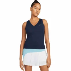 Nike Court Victory tennis tanktop dames obsidian white< Tenniskleding