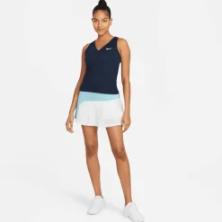Nike Court Victory tennis tanktop dames obsidian white< Tenniskleding