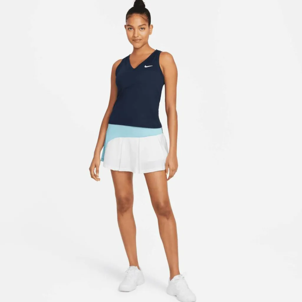 Nike Court Victory tennis tanktop dames obsidian white< Tenniskleding