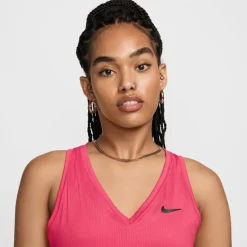 Nike Court Victory tennis tanktop dames aster pink black< Tenniskleding