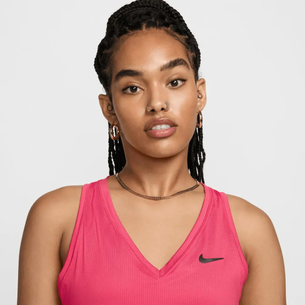 Nike Court Victory tennis tanktop dames aster pink black< Tenniskleding
