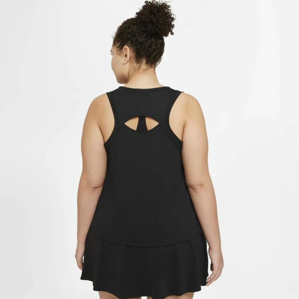 Nike Court Victory tennis tanktop dames black white< Tenniskleding