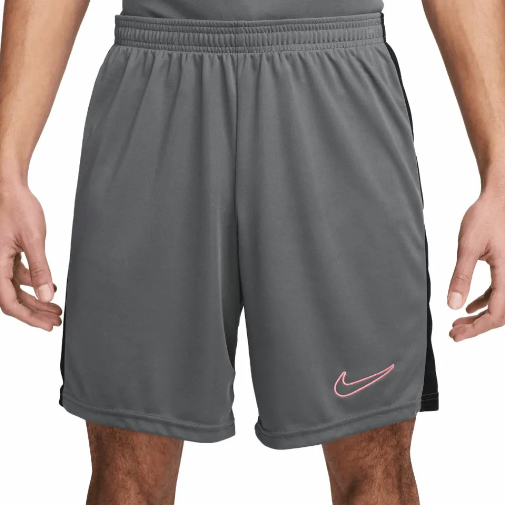 Voetbalkleding-Nike Dri-FIT Academy voetbalbroekje heren iron grey zwart sunset pulse