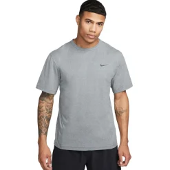 Sportshirt-Nike Dri-FIT Hyverse shirt heren smoke grey heather black