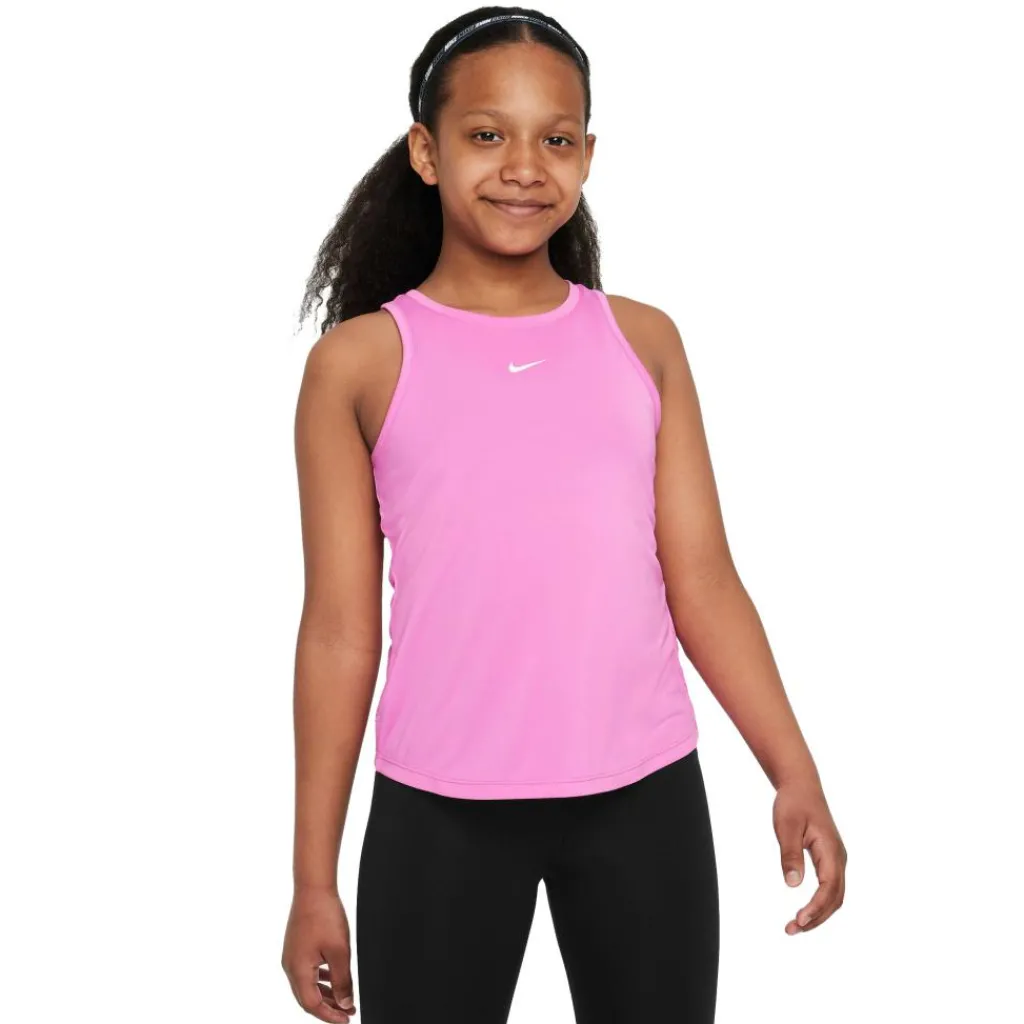 Nike Dri-FIT One tanktop junior playful pink white< Shirts, Polo's & Blouses