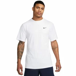 Sportshirt-Nike Dri-FIT UV Hyverse shirt heren white black