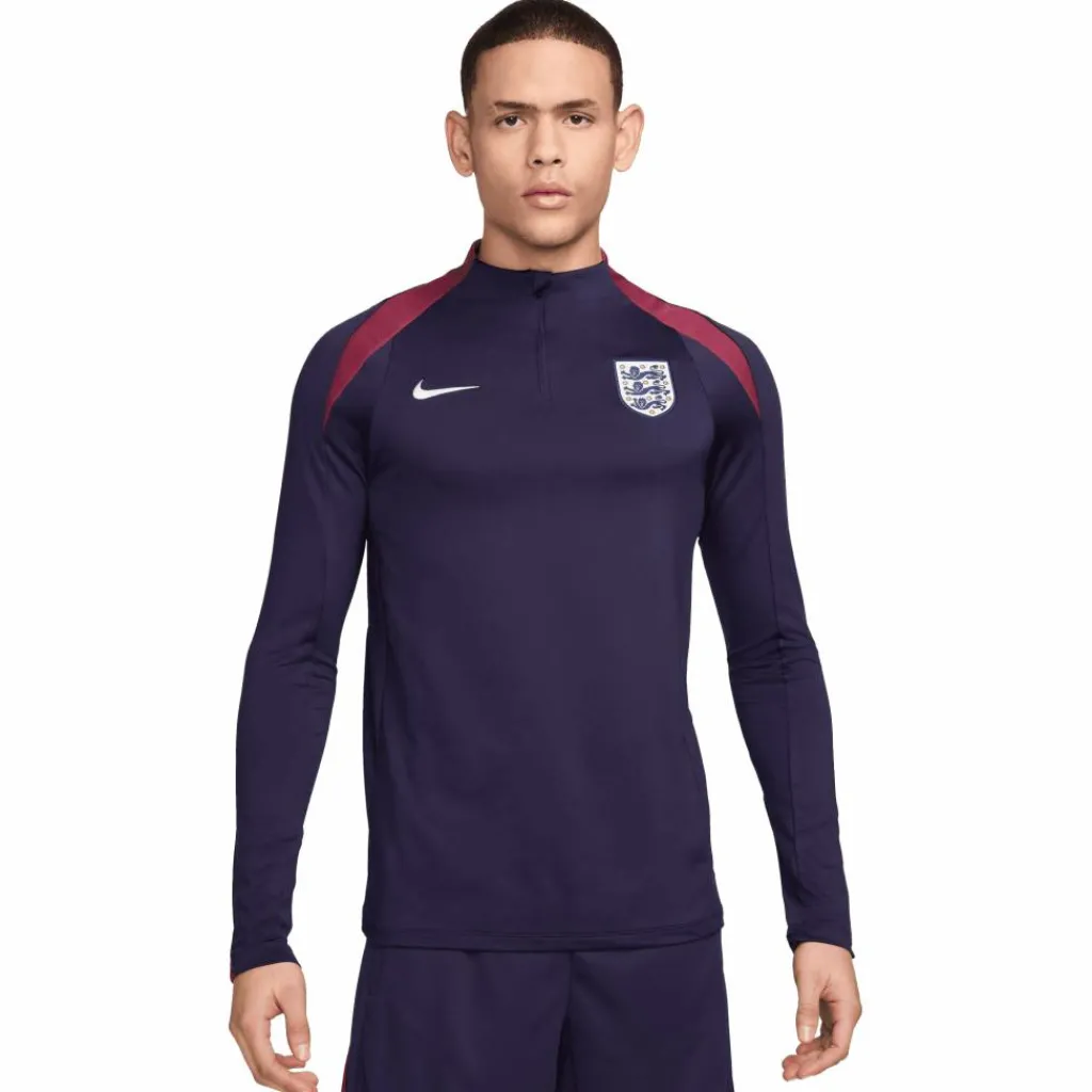 Nike Engeland Strike Dri-FIT trainingsshirt heren purple ink rosewood white< Voetbalkleding