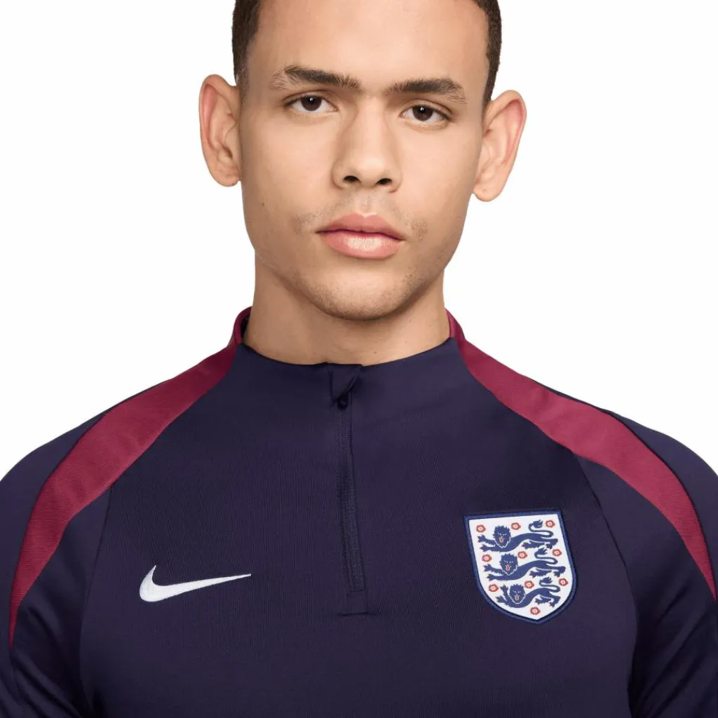 Nike Engeland Strike Dri-FIT trainingsshirt heren purple ink rosewood white< Voetbalkleding